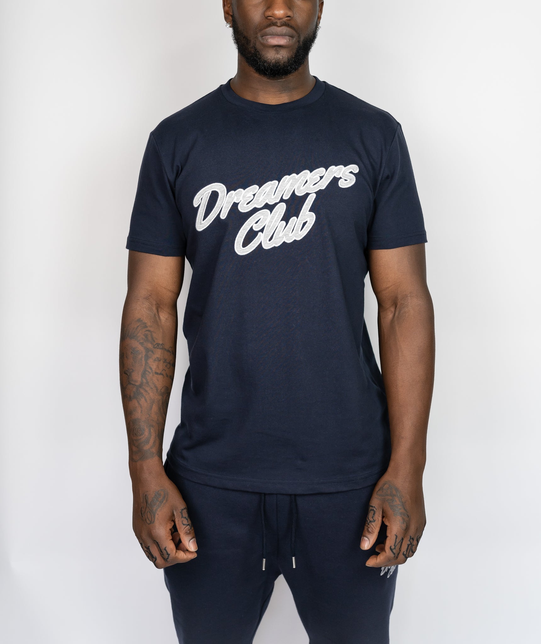 Dreamers Club Script T-shirt - Navy