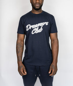 Dreamers Club Script T-shirt - Navy