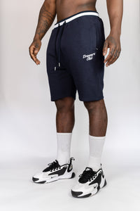 Dreamers Club Script Shorts - Navy