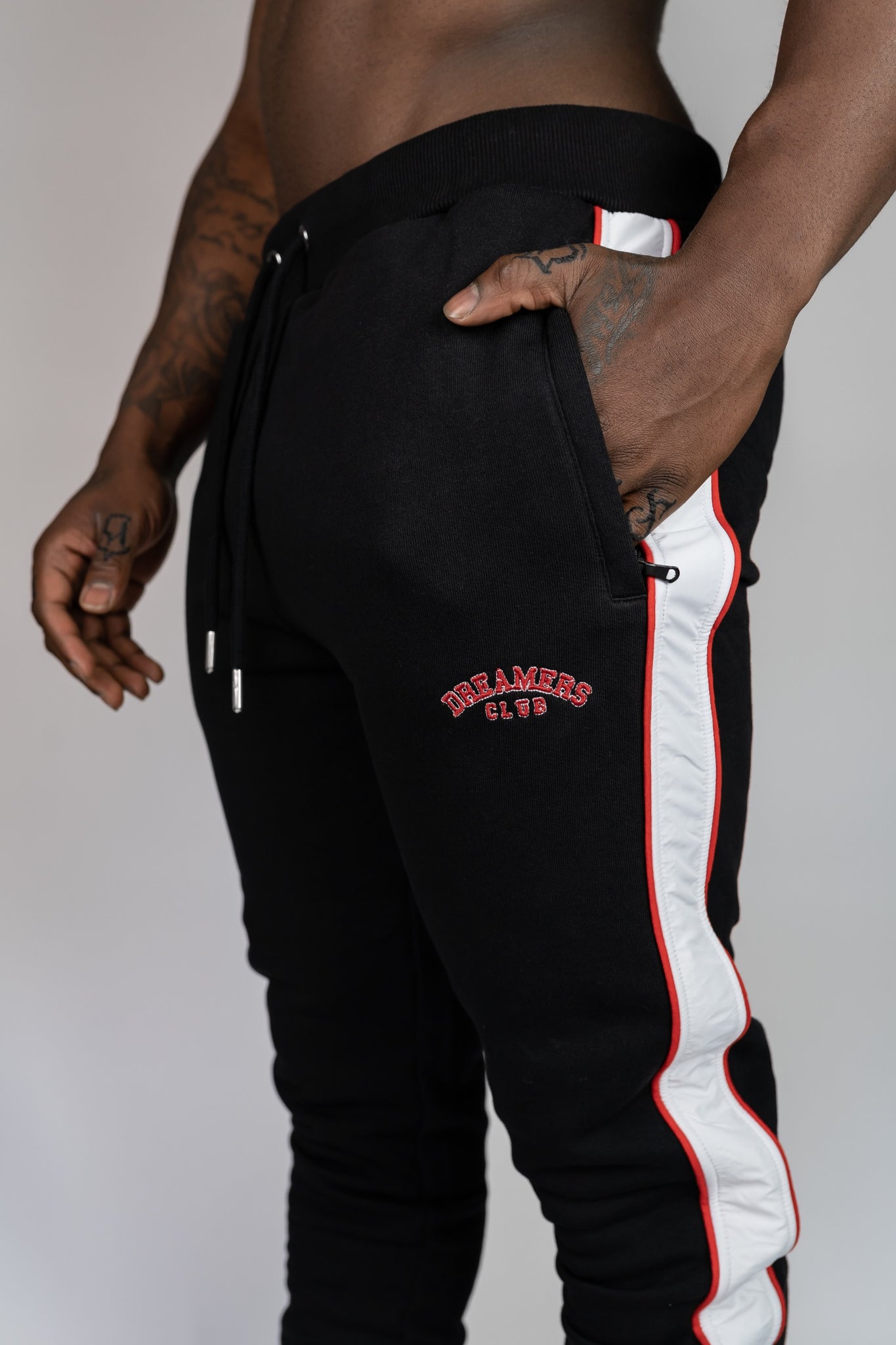 Dreamersclub Red/black joggers
