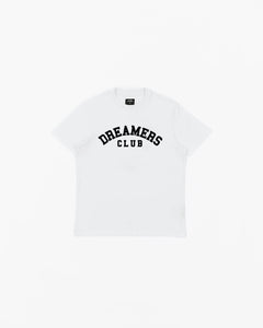 DREAMERS CLUB T-SHIRT - BIG LOGO - WHITE