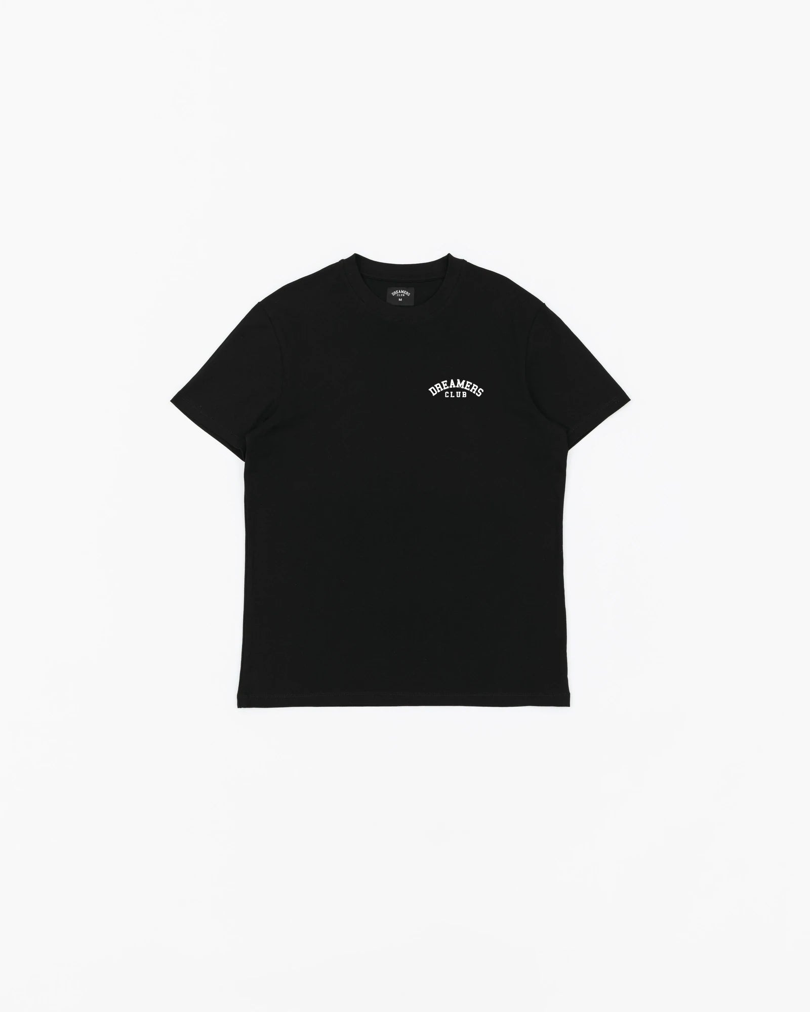 DREAMERS CLUB T-SHIRT - SMALL LOGO - BLACK