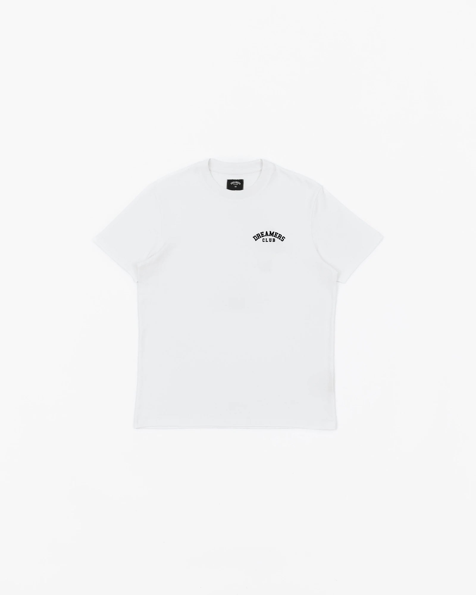 DREAMERS CLUB T-SHIRT - SMALL LOGO - WHITE