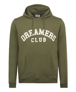 Dreamers Club - Chenilled Pull over hood, Olive