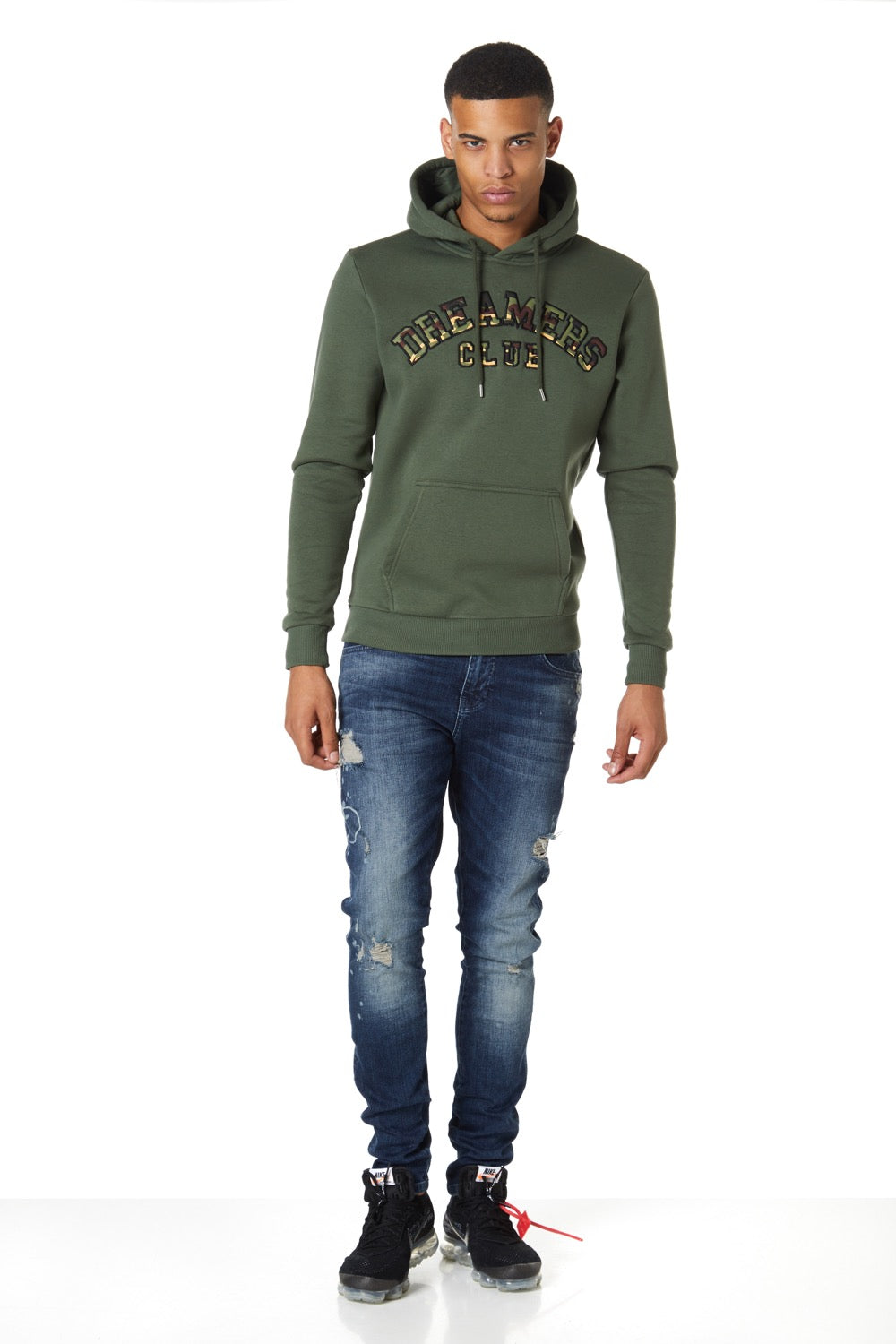 Dreamers Club Pullover Hood,Khaki camo