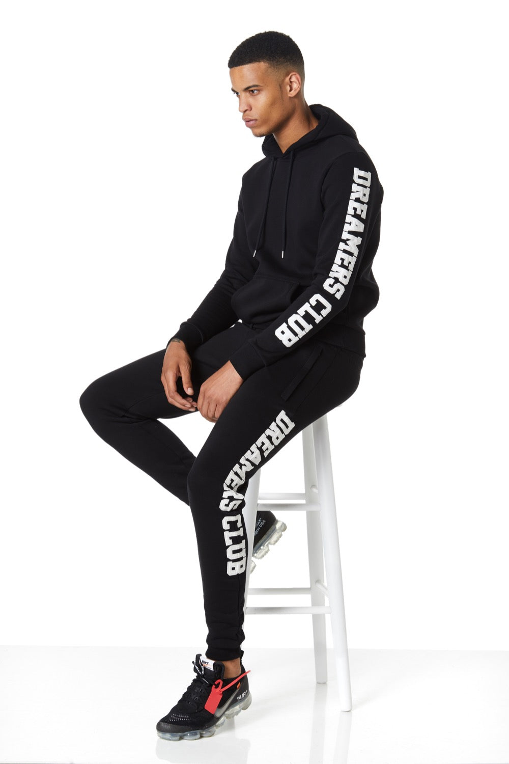 Dreamers Club Panel pullover Hood, Black